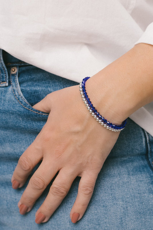 Past & Present Bracelet- Cobalt